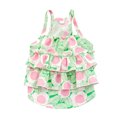 thumbnail image 1 of Layered Summer Dog Dress - Thin Sunscreen - Ruffled - Cute Floral Sling Dress for Chihuahua Bichon Poodle, 1 of 8