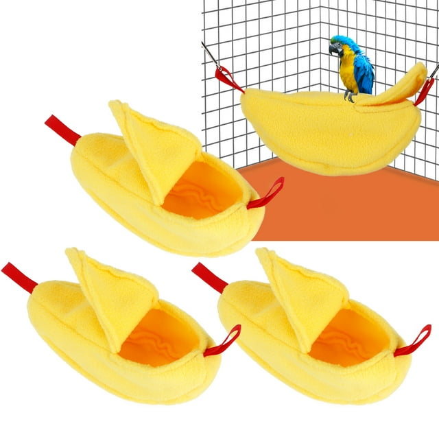 Nests, Warm Hanging Swing Bed Small Animal Nests Hamster Sleeping Nests, Banana Shape Nests, Winter Warm Nests For Hamsters Birds