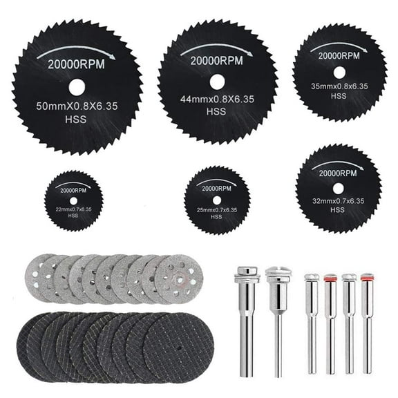 Lieonvis Diamond Saw Blade Set HSS Mini Circular Saw Blade Rotary Tools Cut-Off Wheels Diamond Cutting Discs