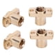 thumbnail image 5 of Tuerca trapezoidal, 4 piezas Tuerca trapezoidal T8 Tuerca trapezoidal de latón Tuerca trapezoidal Valor excepcional, 5 of 8