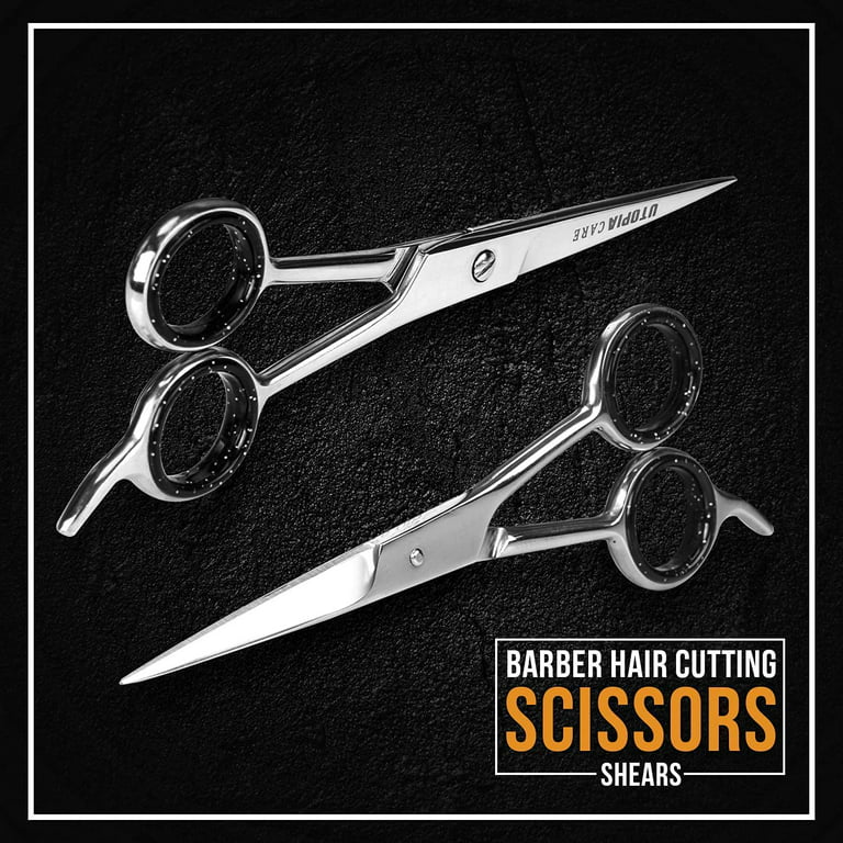 Utopia Care Professional Barber Hair Cutting and Hairdressing Cosmetic  Scissors - 6.5 inch - Stainless Steel Professional Salon Hair Scissors for  Men