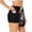 Black, variant on USA Bald Eagle for Women's Double Layer Athletic Shorts High-Performance Gym Shorts with Inner Pocket, Elastic Waistband-XX-Large