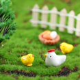 thumbnail image 4 of Micro paisaje de musgo para decoración de abarrotes, accesorios de decoración de jardinería, familia de gallinas, 4 of 6