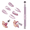 C1-Cat Eye Magnet(1pc), variant on SAVILAND Cat Eye Magnetic for Nail: 9PCS Cat Eye Gel Nail Polish Magnet Tools Set