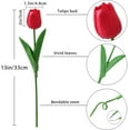 thumbnail image 5 of 20PCS Tulips Artificial Flowers Real Touch Tulips Flowers for Decoration 13.5" Tulips Flowers Bulk Artificial Tulips Flowers for Vase Centerpieces Home Wedding Bouquet, 5 of 7