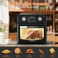 thumbnail image 5 of Plum Chef 13-Quart Compact Air Fryer Toaster Oven, 2-Layer Efficient Cooking, Space-Saving Countertop Oven for Dorms, Apartments & Small Families, 1400W, Black, 5 of 11