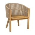 thumbnail image 4 of Christopher Knight Home 7-Piece Outdoor Dining Set, Wood Table & Rope Woven Armchairs with Beige Cushions, 4 of 13