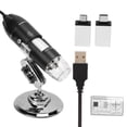 thumbnail image 1 of Digital Microscopewith LED,1600X Digital Microscope Flexible Portable Phone Microscope Digital Microscopefor Computer Top of the Line, 1 of 9