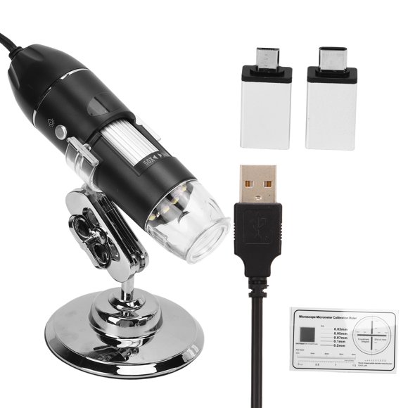 Digital Microscopewith LED,1600X Digital Microscope Flexible Portable Phone Microscope Digital Microscopefor Computer Top of the Line
