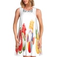 thumbnail image 1 of Disketp Summer Gnome para Vestido sin Mangas para Mujeres, Vestidos de Verano para Mujeres, Casual y Holgado para la Playa, 1 of 7