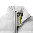 thumbnail image 2 of Gibobby Chaquetas de franela de moda para hombre Chaqueta de abrigo sólida informal para hombre, abrigo de manga larga con cuello levantado y bolsillo con cremallera(Caqui,XG), 2 of 4