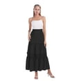 thumbnail image 4 of EFINNY Women's Cutout Polka Dot Long Skirt Dress Elastic Waist Long Length Skirts, 4 of 7