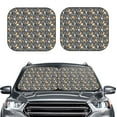 thumbnail image 2 of Haiem Bulldog Print Car Windshield Sun Shade (2 Pieces) Foldable Windshield Sun Shade Car Accessories for Truck SUV Pickup-Small, 2 of 7