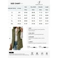 thumbnail image 3 of SHEWIN Womens Puffer Vest Full Zipper Hooded Long Quilted Jackets Sleeveless Winter Warm Coat Outerwear Green, 3 of 10