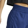 thumbnail image 4 of Women's adidas Pacer Essentials Knit High-Rise Shorts Color: Semi Green Spark Size: SMALL, 4 of 5
