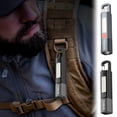 thumbnail image 2 of 1PC Multi-Function Telescopic Focus Long Range Flashlight COB Floodlight Side Camping Light With Hook Outdoor Portable Charging Bank, 2 of 7