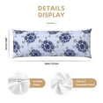 thumbnail image 3 of Lsque Turtle with Blue Stones Body Pillow Case Cover,Ultra-Soft Microfiber Bed Pillow Cases 20x54 inches,Elegant Bedding,Breathable Durable Pillow Cover with Envelope Closure, 3 of 8