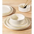 thumbnail image 6 of TheTerra Ceramic Dinnerware Sets for 8, 24 Pieces Porcelain Lightweight Plates and Bowls Sets, Scratch Resistant Dish Set, Oven & Microwave & Dishwasher Safe, Beige, 6 of 8