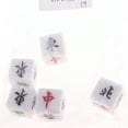 thumbnail image 3 of Board Game Mahjong Dices East West Southeast Northwest Mid Direction 6-Die for, 3 of 8