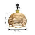 thumbnail image 2 of FSLiving Full Spectrum 10W LED Focusing Grow Spotlight Bulb Plant Grow Light for H-Type Track, Adjustable Gimbaled Light, Boho Brown Twine Hollow-carved Designed Globe for Green House Customizable, 2 of 7