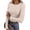 04-Beige, variant on Long Sleeve Shirts for Women Ribbed Knit Slim Fit Basic Tops Crewneck Tees Spring Fall Casual Underscrubs Layer Clothes White Large