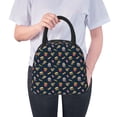 thumbnail image 6 of Fotbe Fast Food Pattern Lunch Bag, Insulated Lunch Box, Small Leakproof Cooler Food Lunch Containers Reusable High Capacity Lunch Tote Bags for Work, Travel, Outdoor, 6 of 6