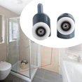 thumbnail image 2 of Ensemble de 8 Roulettes de Porte Coulissante 23mm Rouleau Rouleau pour Salle de Bain Cabine, 2 of 5