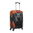 thumbnail image 3 of Fotbe Sunflower Black Dog Luggage Cover Protector,Suitcase Protector,Scratch and Dirt Resistant,Fits 18-32 Inch Luggage-Medium, 3 of 9
