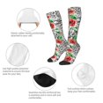 thumbnail image 3 of Gaeub Roses Zébrées Design Imprimé 1 Chaussettes Hautes Extensibles pour Hommes Femmes Adolescents, Chaussettes de Softball Soccer pour Randonnée, Sport, 3 of 6