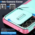 thumbnail image 2 of Rugged Case for Samsung Galaxy A55 5G with Slide Camera Cover & Drop Protection Green, 2 of 6
