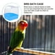 thumbnail image 2 of Baño de aves enjaulado Baño de aves con jaula múltiple Cubierta para pájaros pequeños Canica Budgies (Blanco), 2 of 5