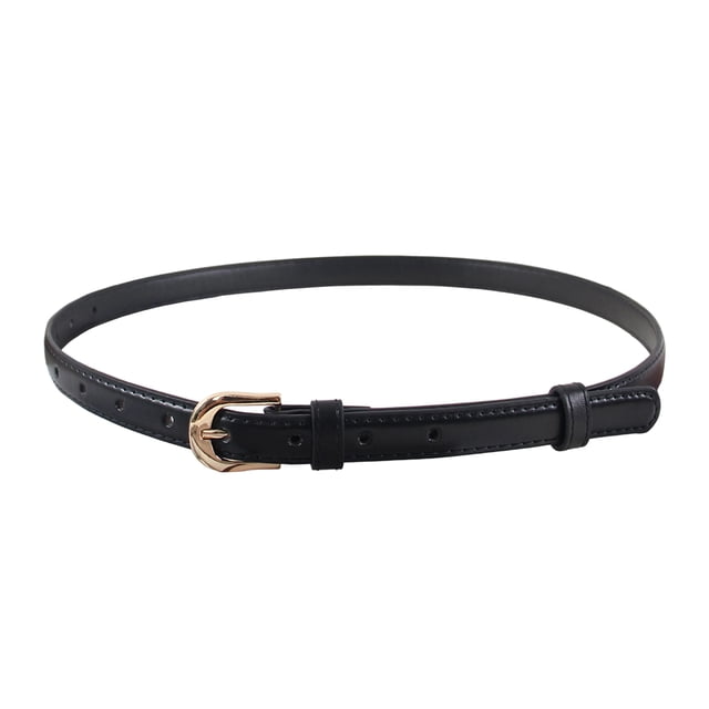 Cinturón de piel sintética para mujer, largo ajustable, fino, para vestir, camisas, tops, accesorios de moda