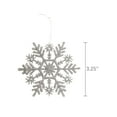 thumbnail image 4 of (3 pack) Glitter Snowflake Ornaments, 20 Count, by Holiday Time, 4 of 7