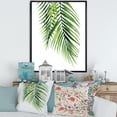 thumbnail image 2 of Designart 'Tropical Palm Branches' Tropical Framed Canvas Wall Art Print, 2 of 5