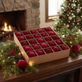 thumbnail image 7 of 2026 Christmas Home Party Decoration Flocked Christmas Ball Set Hanging Ornaments For Scene Decoration And Christmas Tree Christmas Celebration Party Supplies, 7 of 7