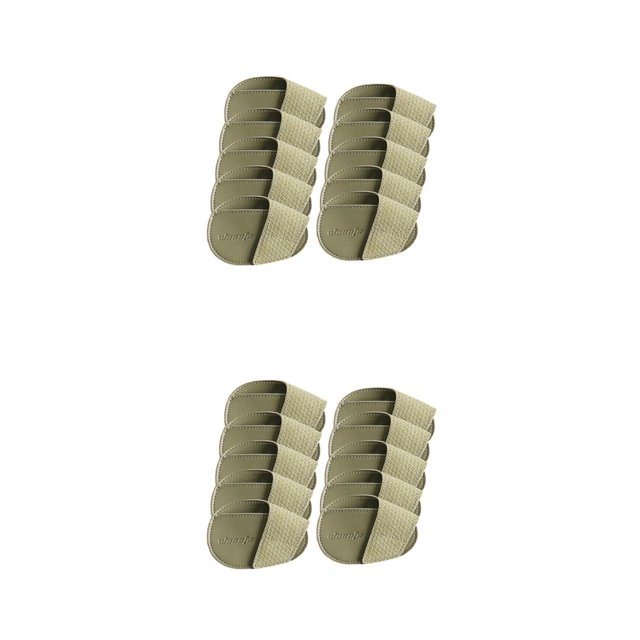 Destyer Golf Head Covers PU Portable Protector Travel Golf Athlete for Training Green Large 10 Pcs 2Set