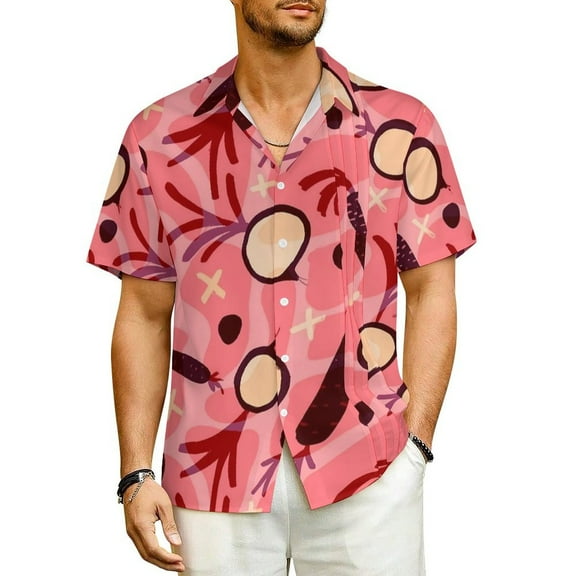 Hawaiian Shirt Vacation Vector Radishes Blouses Vegetable Classic Casual Shirts Man Short