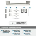 thumbnail image 4 of Amerock Blackrock Polished Nickel 9 inch (229mm) Towel Bar, 4 of 7