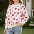 thumbnail image 2 of ITSAME Toddler Girls Crewneck Sweatshirt (1-7) Soft Cotton Crewneck Long Sleeve Pullover Cute Print Comfort Casual Top Size 3T, 2 of 9