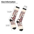 thumbnail image 2 of Hirioo Fashion Tatreez1 for Adult Stockings Breathable Sock Non-Pilling,Contrasting Color Design, 2 of 6
