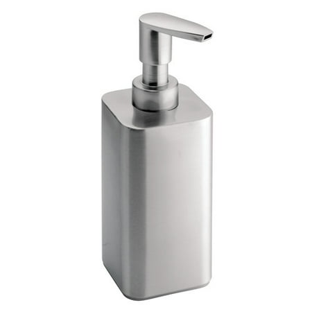 Bathroom Cup Dispensers - InterDesign Gia Soap Pump, Brushed Stainless Steel