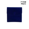 thumbnail image 4 of Jewelry Pouch Storage Bag Packaging Sack Dustproof Buckle Design Convenience Multipurpose Party Accessories Practical Attractive Display Dark Blue 7*7CM, 4 of 8