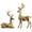 Gold, variant on Lssam Golden Deer 2Pcs Elk Statue Reindeer Sculpture Brass Christmas Figurine Nordic Style Tabletop Decor for Living Room Home Ornament
