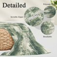 thumbnail image 2 of Sage Green Ombre Pillow Covers, Linen Long Throw Pillow Case, Gradient Abstract Art Vintage Holiday Pillow Protector Decorative Cushion Cover for Living Room/Bedroom 16" x 24", 2 of 8