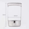 thumbnail image 3 of 1PC Portable Brush Washing Bucket No Lid Washing Pen Bucket Stainless Steel Painting Brush Cleaning Bucket Multifunction Oil Painting Wash Pen Tool fo, 3 of 3