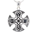 thumbnail image 3 of Jewelry Trends Sterling Silver Celtic Knot Cross Pendant Necklace 18", 3 of 8