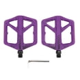 thumbnail image 2 of Mountain Bike Flat Pedals, Large Platform Nylon Non Slip Pedal for Road Bike Enhanced Control, 2 of 7