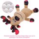 thumbnail image 4 of GOOHOCHY Juguete navideño chirriante para perros, juguete de peluche para la dentición, juguete para masticar para perros pequeños, juguete molar para cachorros., 4 of 8