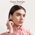 thumbnail image 4 of Auriculares inalámbricos ZIUTY 2025 Bluetooth 5.3 50 horas de reproducción, color rosa, 4 of 7