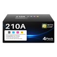 thumbnail image 1 of Cartuchos de tóner Halloya 210A, paquete de 4 con chip BCMY, 1 of 8